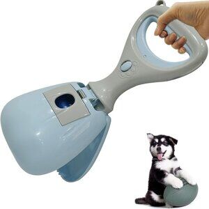 Portable Long Handle Dog Pooper Scooper without Smell for Walks,Sturdy 1 Set